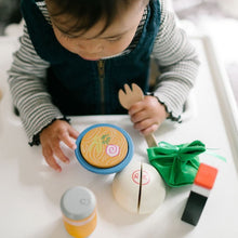 Load image into Gallery viewer, Keiki Kaukau: ✨MORE✨ Keiki Kaukau Wooden Play Food Set