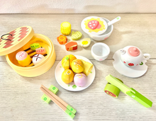 Load image into Gallery viewer, (❤️ Seconds) Baby Snack Time: 27-Piece Dim Sum Tea Wooden Play Set