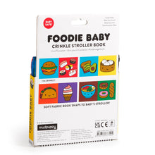 Load image into Gallery viewer, Sensory Foodie Baby Crinkle Fabric Stroller Book (Featuring Sushi, Dim Sum, Ramen!)