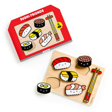 Load image into Gallery viewer, Sushi Friends Wooden Tray Puzzle