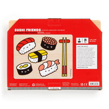 Load image into Gallery viewer, Sushi Friends Wooden Tray Puzzle