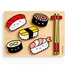 Load image into Gallery viewer, Sushi Friends Wooden Tray Puzzle