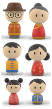 Load image into Gallery viewer, Bitty Bao: Wooden Chinese Family Toy Set