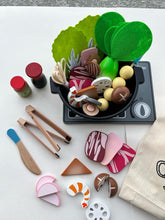 Load image into Gallery viewer, Bitty Bao: 40-Piece Wooden Magnetic Hot Pot Toy Set (with Canvas Bag!)
