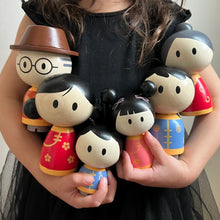 Load image into Gallery viewer, Bitty Bao: Wooden Chinese Family Toy Set