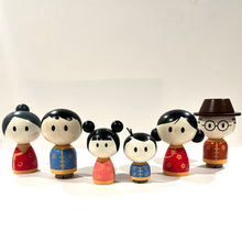 Load image into Gallery viewer, Bitty Bao: Wooden Chinese Family Toy Set