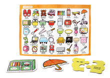 Load image into Gallery viewer, FOOD Superhero Bilingual Puzzle Cards: Everyday Things • 日常：FOOD超人幼兒2片拼圖卡
