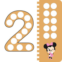 Load image into Gallery viewer, Mickey Mouse & Friends Dot Sticker Flash Cards: Numbers • 迪士尼DISNEY數字學習圓圓貼