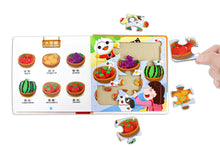 Load image into Gallery viewer, FOOD Superhero Bilingual Puzzle Books: Vehicles • 交通工具拼圖書:FOOD超人幼幼認知雙語拼圖遊戲