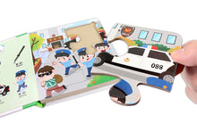 Load image into Gallery viewer, FOOD Superhero Bilingual Puzzle Books: Vehicles • 交通工具拼圖書:FOOD超人幼幼認知雙語拼圖遊戲