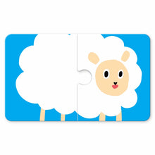 Load image into Gallery viewer, Baby's Bilingual Matching Puzzle Pairs: Animals • 1歲Baby配對拼圖:動物篇