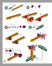 Load image into Gallery viewer, 80 Interesting Simple Machines (Full-Colour Book + 135 Pieces) • 用積木玩出80種有趣的機械組合(含160頁全彩科學原理說明書+135個積木與80個組合)