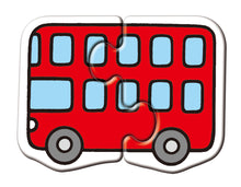 Load image into Gallery viewer, Bilingual Matching Puzzle Cards: Vehicles • 2片拼圖認知卡:交通工具
