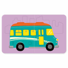 Load image into Gallery viewer, Baby's Bilingual Matching Puzzle Pairs: Vehicles • 1歲Baby配對拼圖:交通工具篇