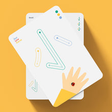 Load image into Gallery viewer, Dot Line Curve: The Book of Opposites Bundle: A Touch & Trace Book + Write & Wipe Cards