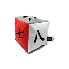 Load image into Gallery viewer, Organic Plush Chinese Number Cubes (Set of 2)