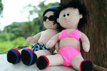 Load image into Gallery viewer, Tak Tak & Kar Kar Sexuality Education Stuffed Dolls (Full-size Edition with Accessories) • 性教育教材布公仔 德德、家家 (+ 新裝)