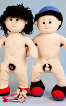 Load image into Gallery viewer, Tak Tak & Kar Kar Sexuality Education Stuffed Dolls (Full-size Edition with Accessories) • 性教育教材布公仔 德德、家家 (+ 新裝)