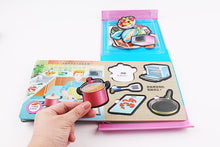 Load image into Gallery viewer, Interactive Puzzle Board Book - Loving Family • 拼圖板認知書 - 溫馨家庭