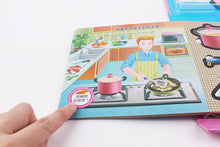 Load image into Gallery viewer, Interactive Puzzle Board Book - Loving Family • 拼圖板認知書 - 溫馨家庭