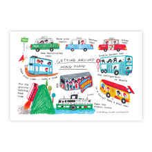 Load image into Gallery viewer, Food and Vehicles of Hong Kong Postcards (Set of 2) • 香港美食及交通工具明信片套裝