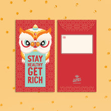 Load image into Gallery viewer, Stay Healthy Get Rich Red Pockets (Pack of 2)