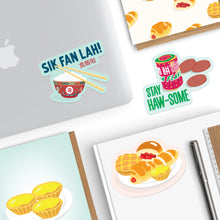 Load image into Gallery viewer, Sik Fan Lah 食飯啦 - VINYL STICKER (Waterproof, dishwasher + microwave safe)