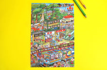 Load image into Gallery viewer, Natalie Illustration: Matte Art Print - HK Busy City