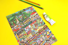 Load image into Gallery viewer, Natalie Illustration: Matte Art Print - HK Busy City