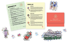 Load image into Gallery viewer, Hong Kong Puzzle Mystery #1: The Dim Sum Steam Off | 500pc Hong Kong Themed Jigsaw Puzzle & Scavenger Hunt Game