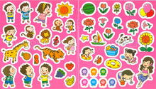 Load image into Gallery viewer, Fill-in-the-Blank Vocabulary Sticker Booklets • 生字貼紙故事書