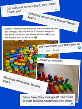 Load image into Gallery viewer, Toy Brick Stickers #2 (Next 101-200 Chinese Characters)