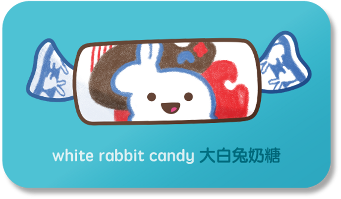 White Rabbit Candy 大白兔奶糖 MAGNET