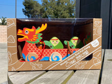 Load image into Gallery viewer, Bitty Bao: Dragon Boat Pull Along Toy
