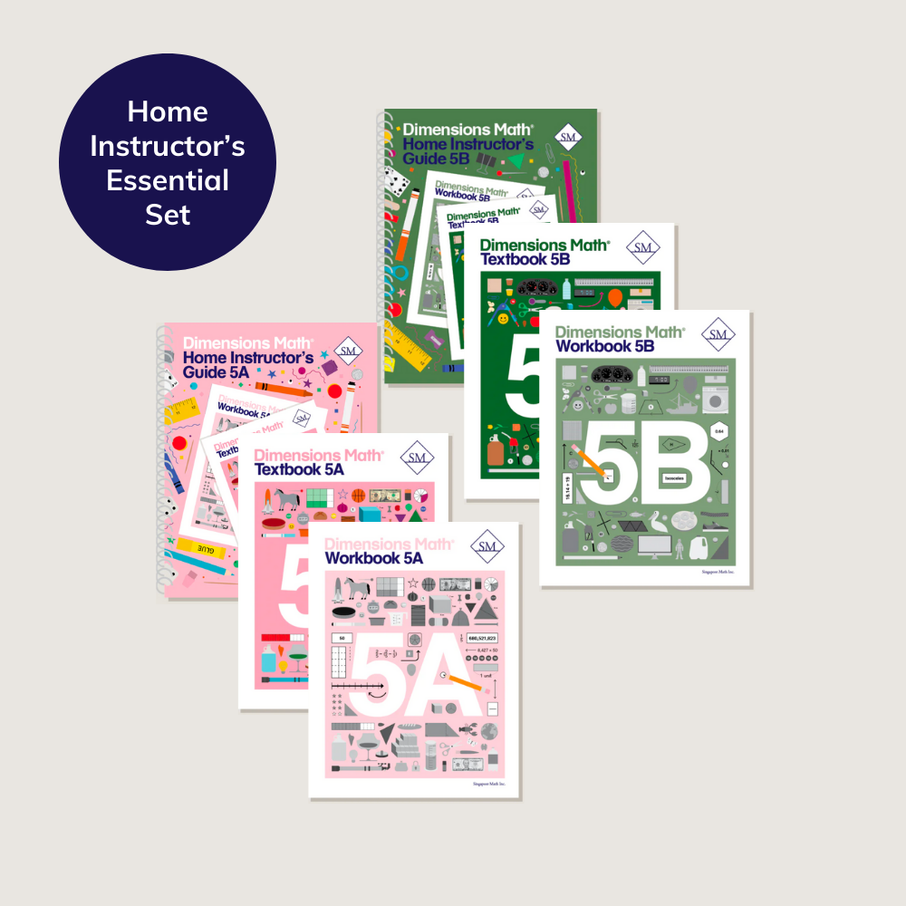 Singapore Math: Dimensions Math Grade 5 Home Instructor's Essential Se ...