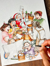 Load image into Gallery viewer, [XMAS] Santa&#39;s Dim Sum Fight Greeting Card
