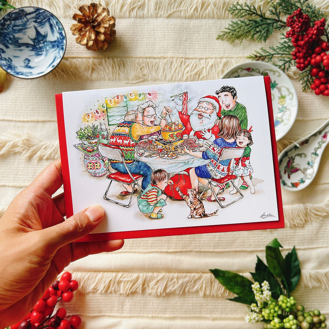 [XMAS] Santa's Hot Pot Night Greeting Card