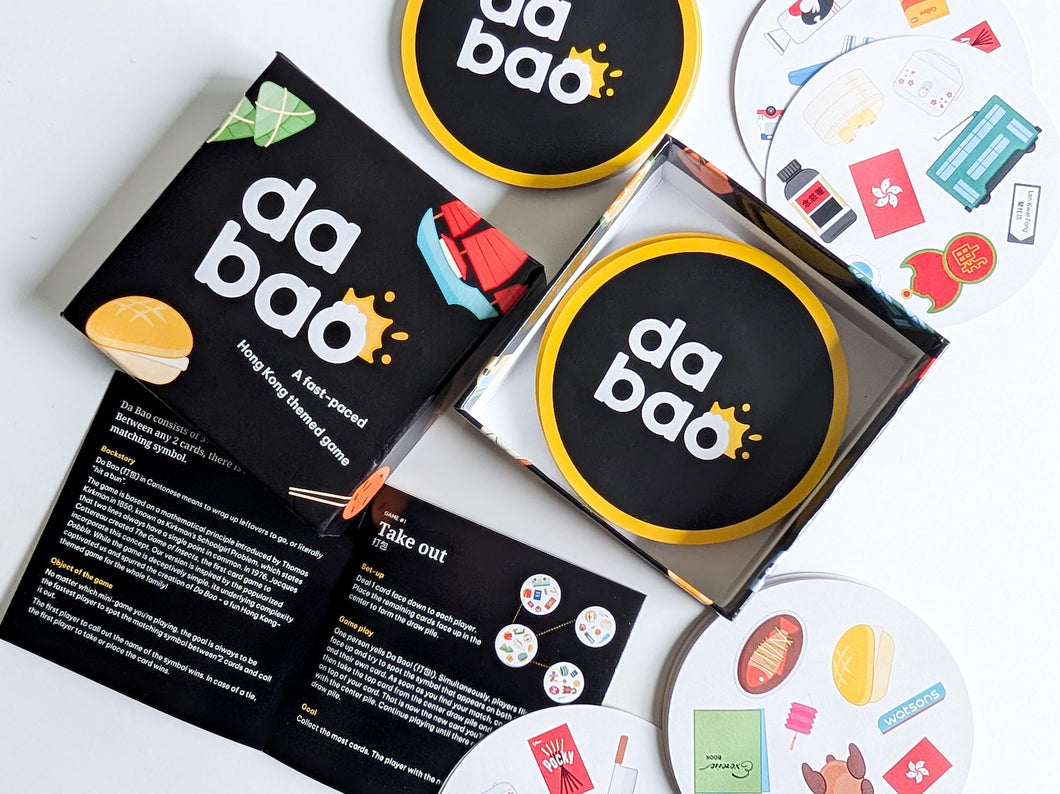 Da Bao 打包: A fast-paced Hong Kong themed Cantonese and English card game