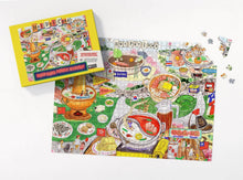 Load image into Gallery viewer, Hong Kong Puzzle Mystery #4: Hot Pot Land | 500pc Jigsaw Puzzle &amp; Scavenger Hunt Game
