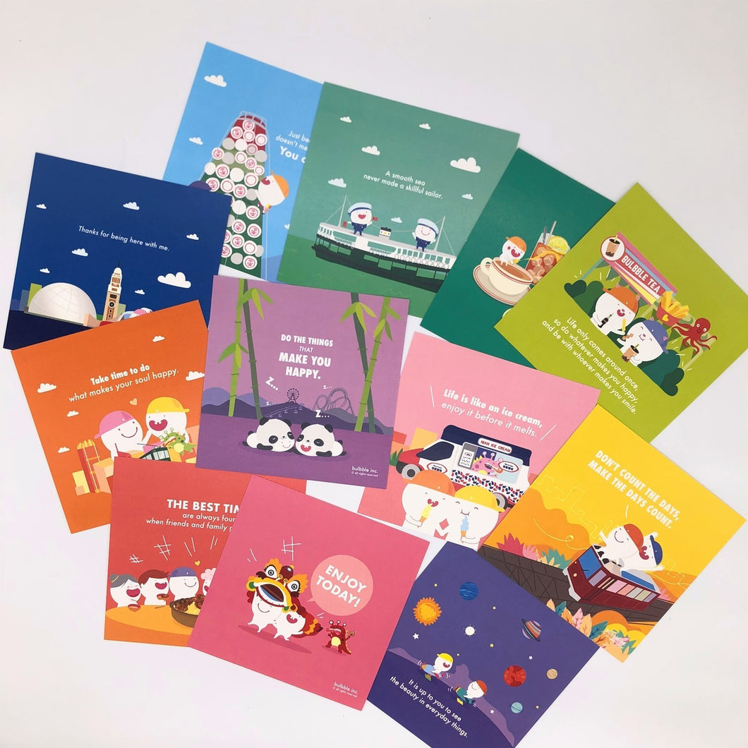 Hong Kong Postcard Set (12 Designs) • 香港系列明信片套裝(十二款)