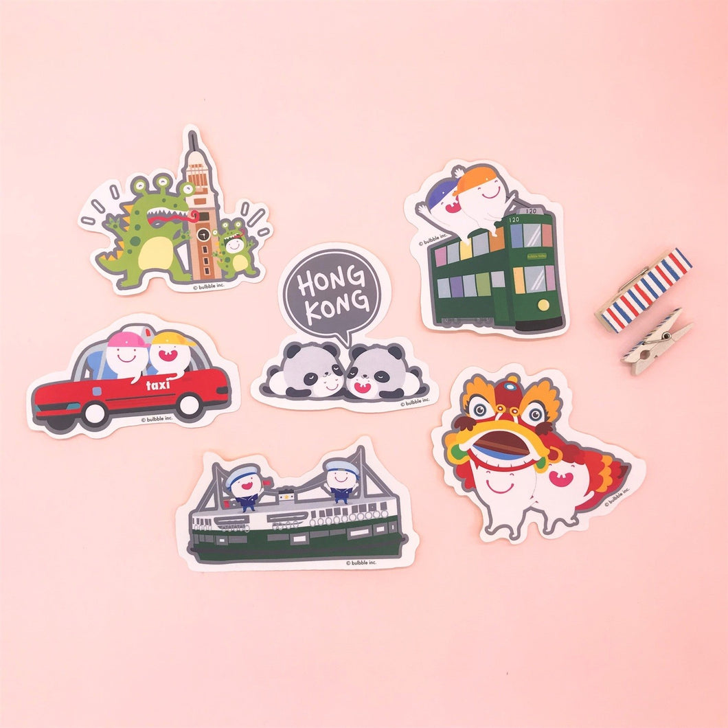 Hong Kong Sticker Set (6 Designs) • 香港貼紙系列套裝 (一套6款)