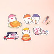 Hong Kong Food Sticker Set (5 Designs) • 香港美食貼紙系列套裝 (一套5款)