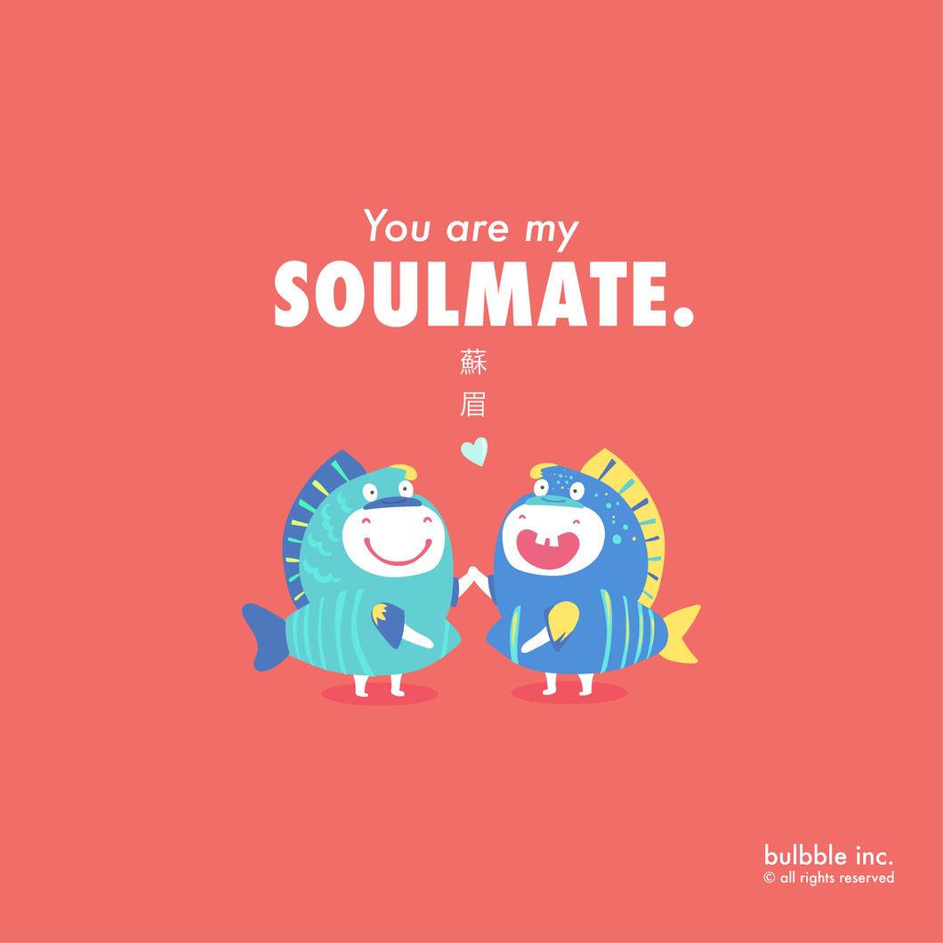You Are My Soulmate Postcard • 你是我的