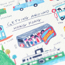 Load image into Gallery viewer, Food and Vehicles of Hong Kong Postcards (Set of 2) • 香港美食及交通工具明信片套裝
