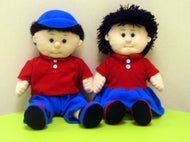 Tak Tak & Kar Kar Sexuality Education Stuffed Dolls (Mini Edition) • 性教育教材布公仔 德德、家家 -- 迷你版
