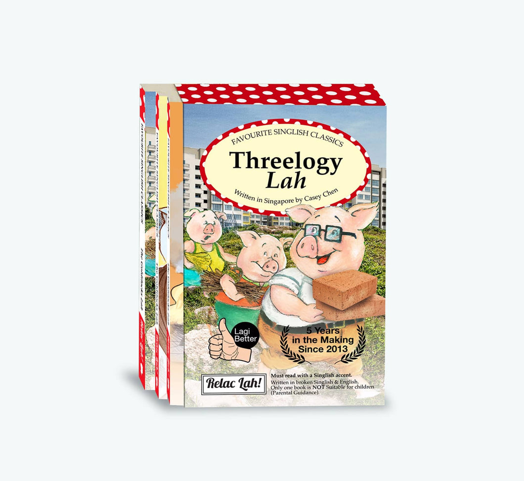 The Threelogy Lah, Singlish Classics Bundle (Set of 3) - English